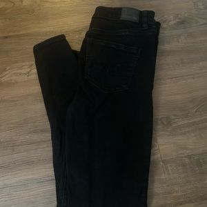 American Eagle Black Highest Rise Jeggings